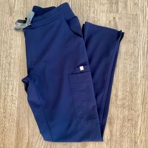 FIGS Yola Skinny Scrub Pants, Classic Navy, Size XS